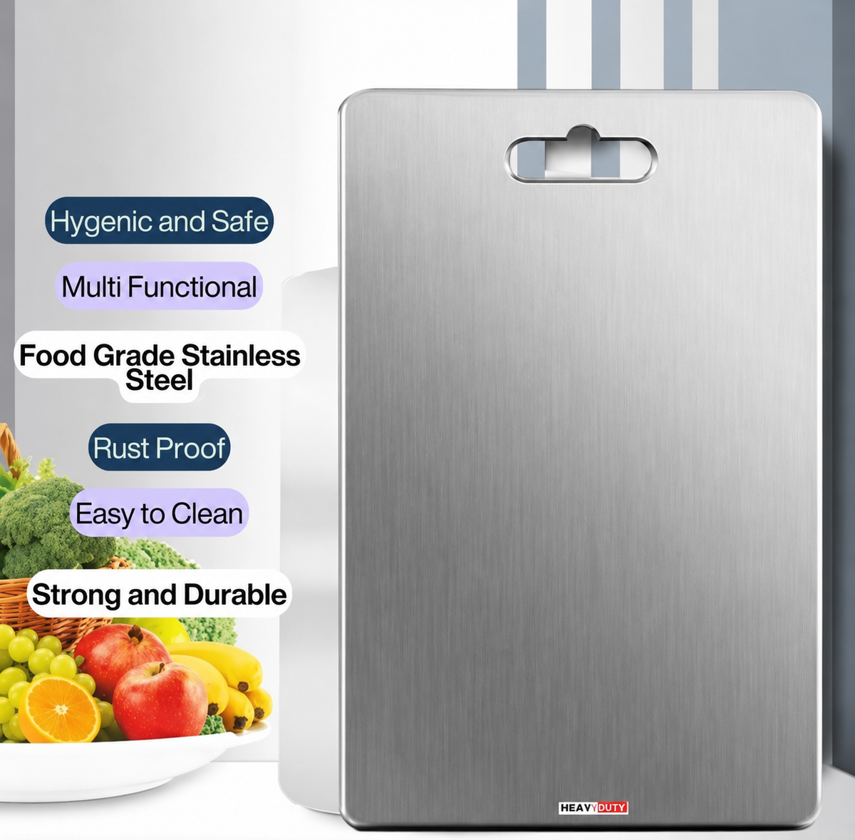 Stainless Steel Cutting Board | Kitchen Chopping Board